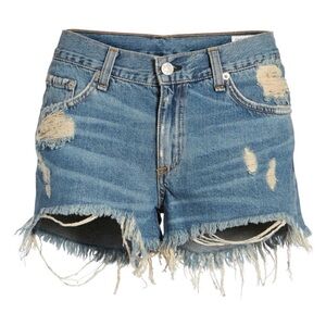 ✨ Rag & Bone ✨ Distressed Cut Off Frayed Jean Denim Shorts Size 25
